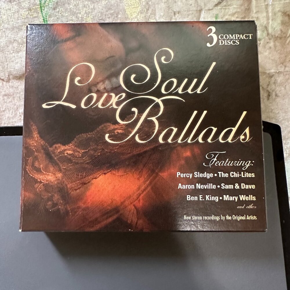 Soul Love Ballads 3 Disc Set Box Set 30 Songs Various Artists